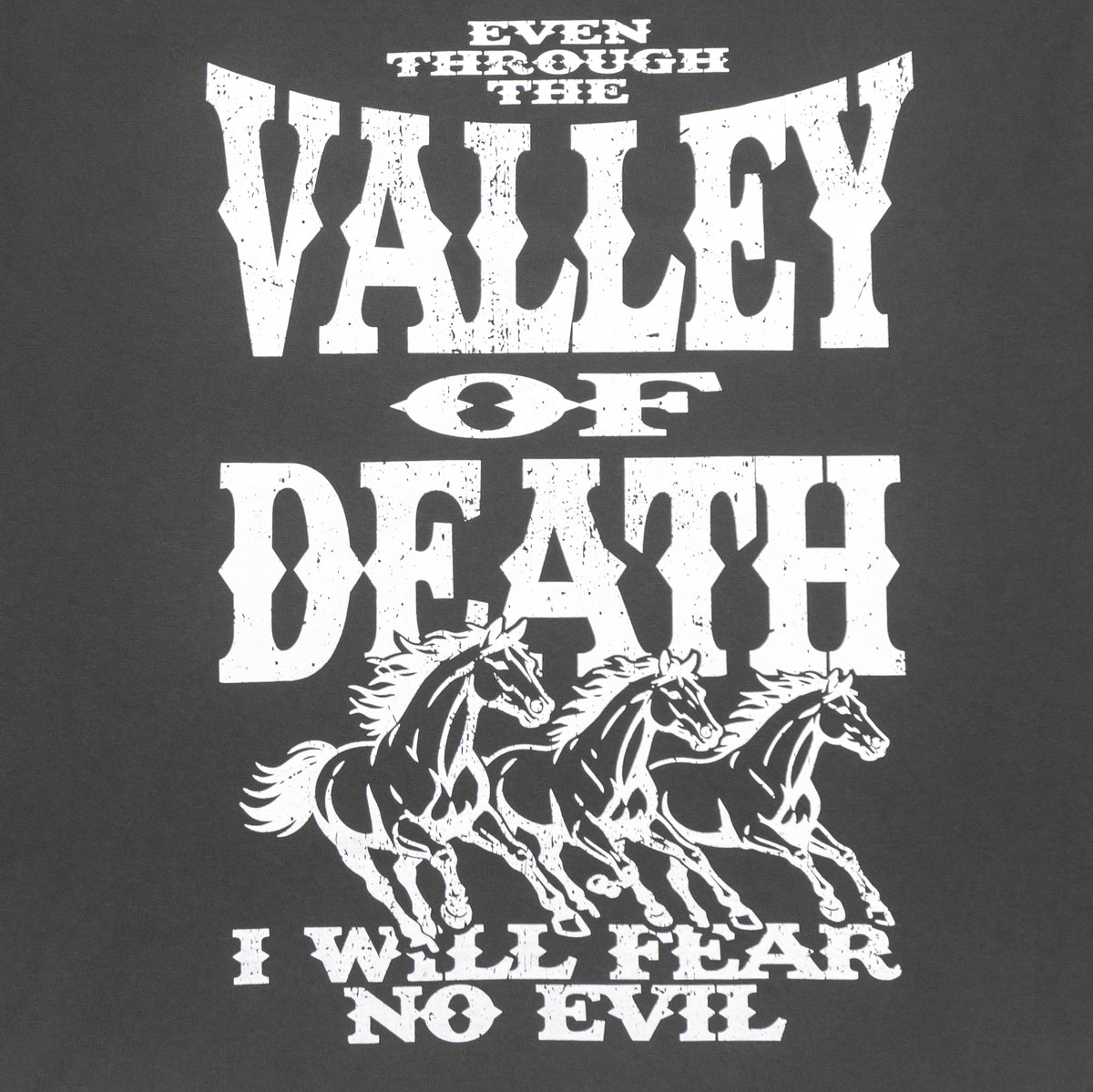 EVEN THROUGH THE VALLEY OF DEATH